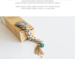 韩风混色编织手链 当手工艺术遇上纺织品上光皂